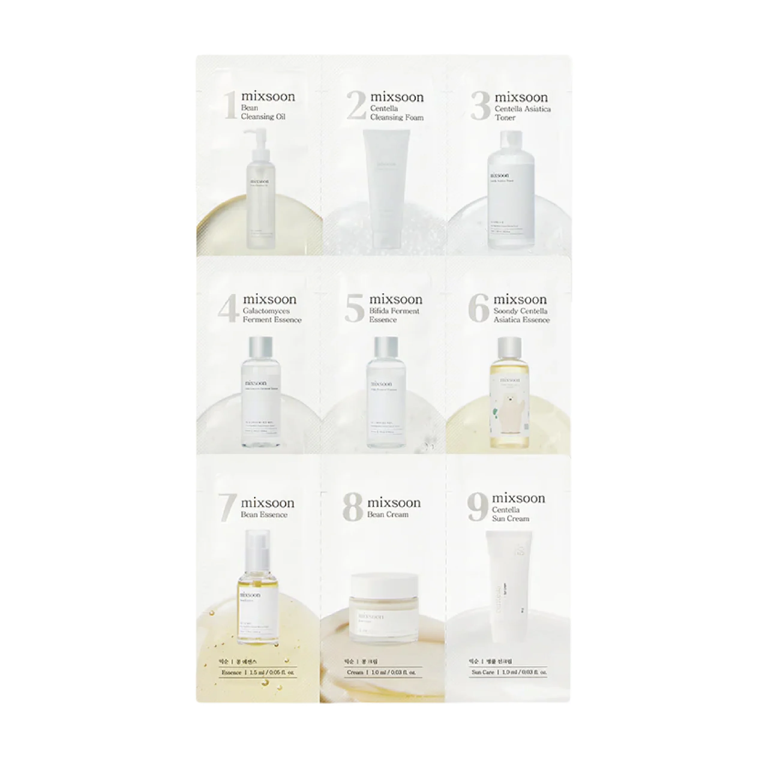 9-Step Skincare Sachet Step MIXSOON