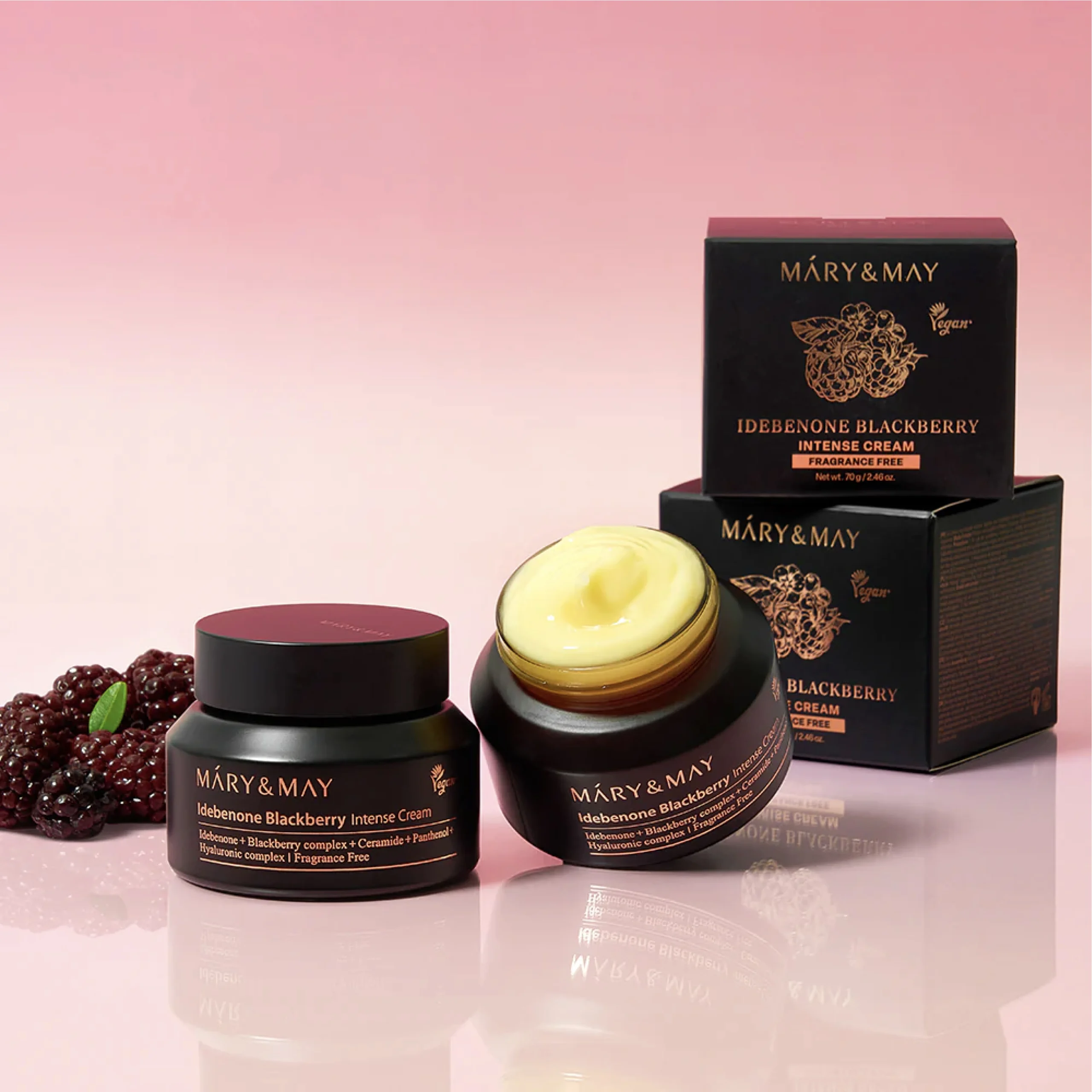 Idebenone Blackberry Intense Cream MARY&MAY - Image 2