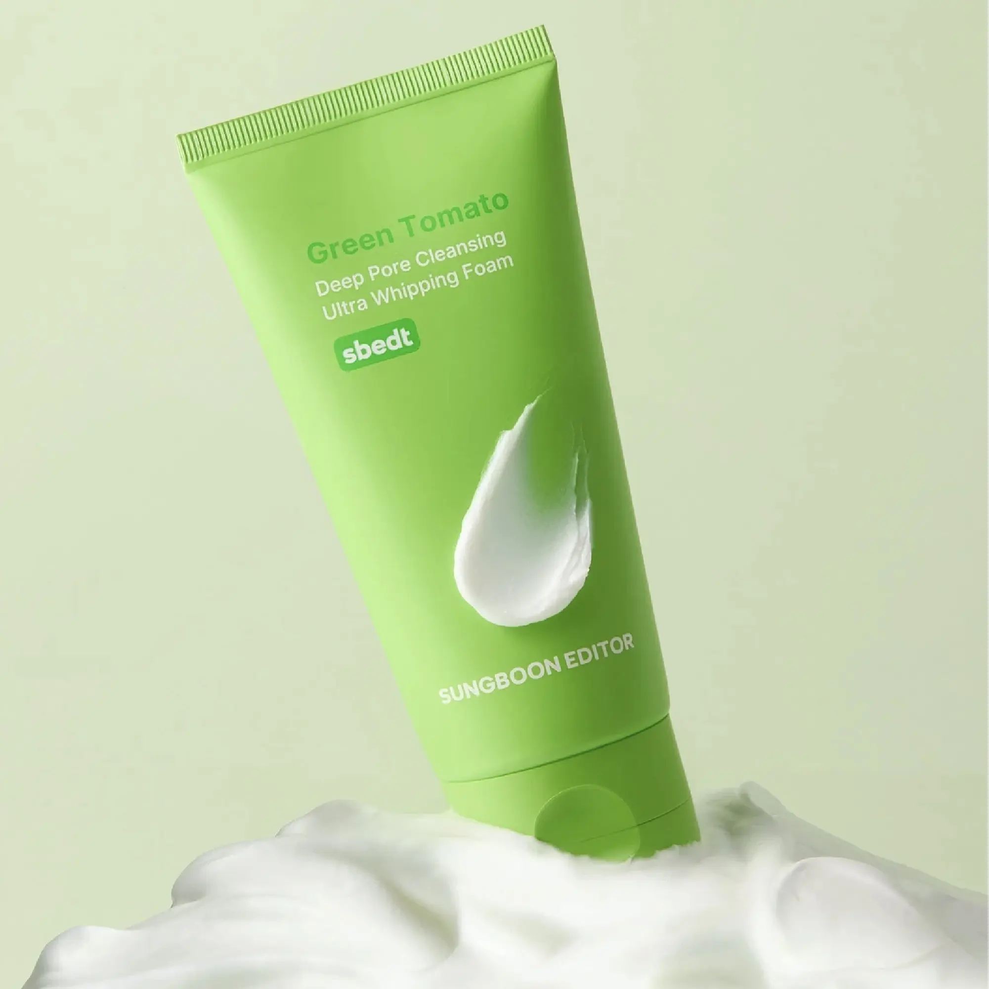 Green Tomato Deep Pore Cleansing Ultra Whipping Foam SUNGBOON EDITOR - Image 2